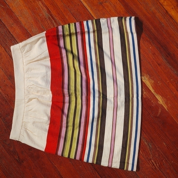 Ann Taylor LOFT Uneven Stripes Skirt Sz 8 - Picture 5 of 8